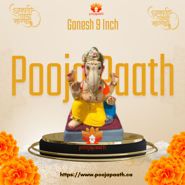 Ganpati ji Eco Friendly Idol- 9 Inch #GaneshChaturthi