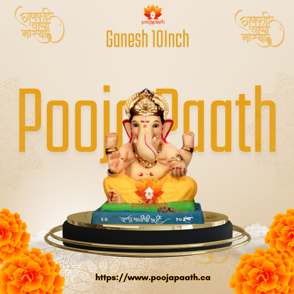 Ganpati ji Eco Friendly Idol- 10 Inch #GaneshChaturthi