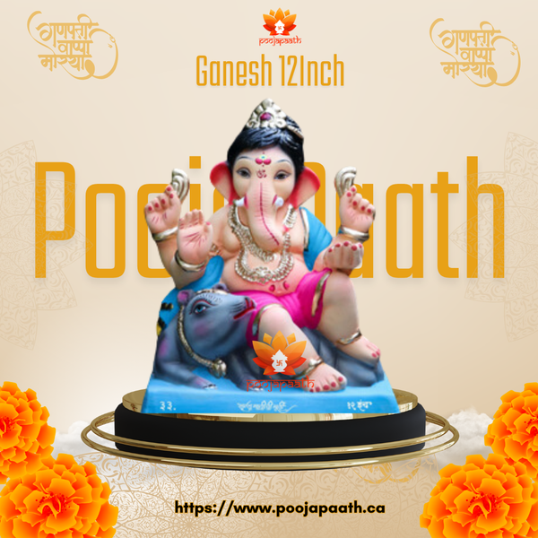 Ganpati ji with Gau mata  Eco Friendly Idol- 12 Inch #GaneshChaturthi