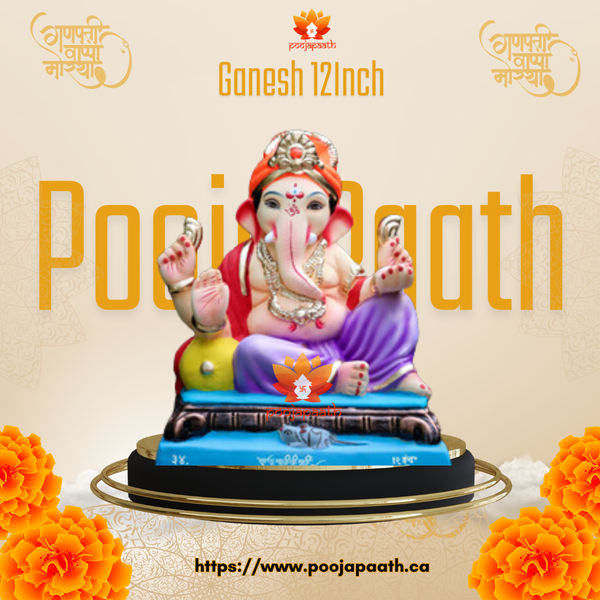 Ganpati ji Feta Eco Friendly Idol- 12 Inch #GaneshChaturthi