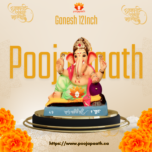 Ganpati ji Asan Eco Friendly Idol- 12 Inch #GaneshChaturthi