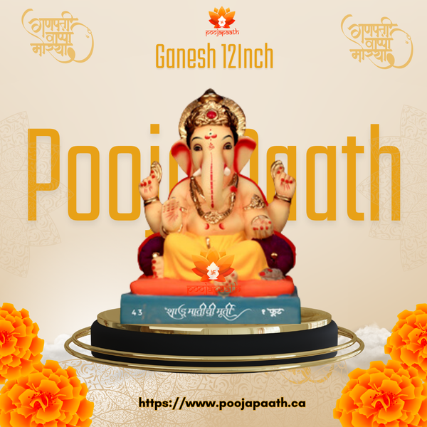 Ganpati ji Mayureshwar Eco Friendly Idol- 12 Inch #GaneshChaturthi