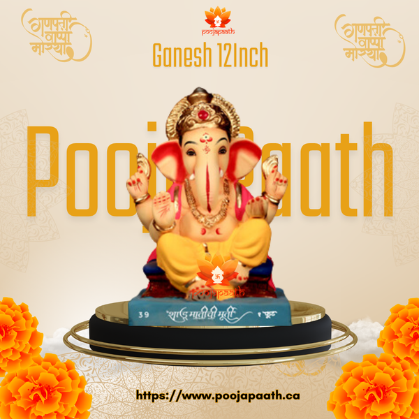 Ganpati ji Eco Friendly Idol- 12 Inch #GaneshChaturthi