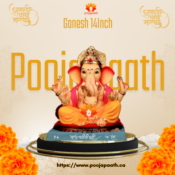 Ganapti ji Maharaj Eco Friendly Idol- 14 Inch #GaneshChaturthi