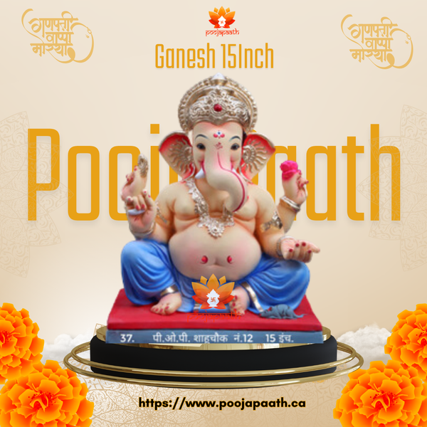 Ganapti ji Maharaj Eco Friendly Idol- 15 Inch #GaneshChaturthi