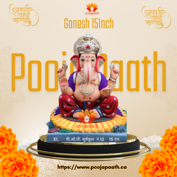 Suryaful Ganapti ji Eco Friendly Idol- 15 Inch #GaneshChaturthi