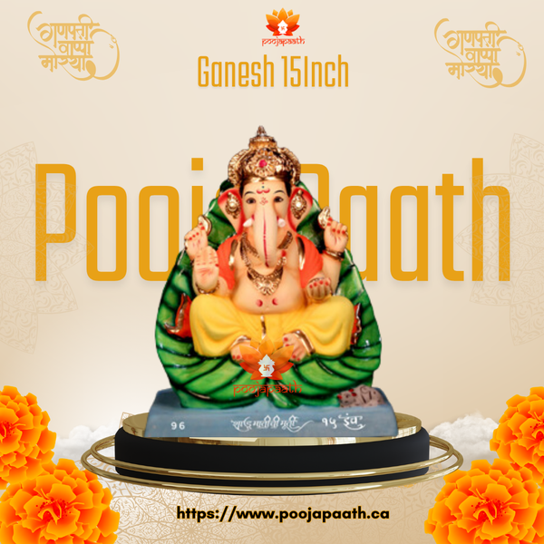 Paan leaf Ganapti ji  Eco Friendly Idol- 15 Inch #GaneshChaturthi