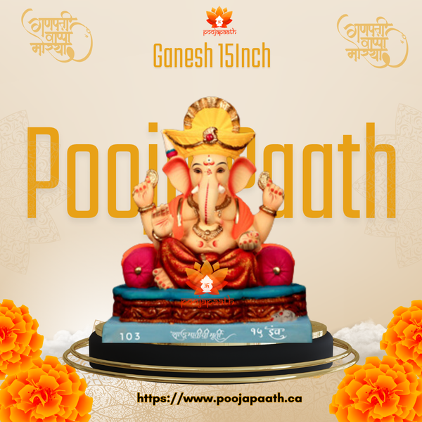 TIlak Pagdi Ganapti ji Eco Friendly Idol- 15 Inch #GaneshChaturthi