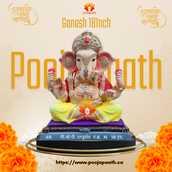 Dagduseth Ganesh ji Eco Friendly Idol- 18 Inch #GaneshChaturthi