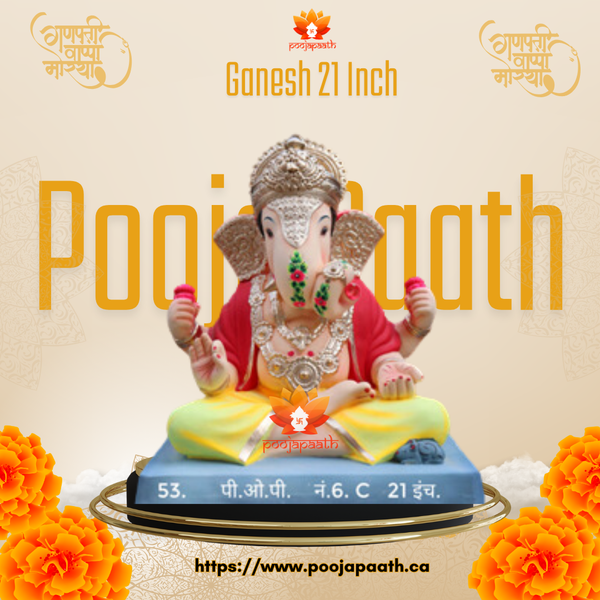 Dagduseth Ganesh ji Eco Friendly Idol- 21 Inch #GaneshChaturthi