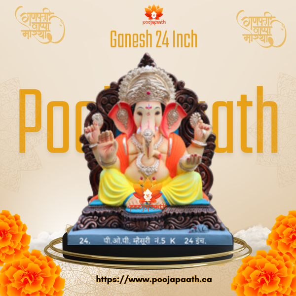 Ganesh ji Sighasan Eco Friendly Idol- 24 Inch #GaneshChaturthi