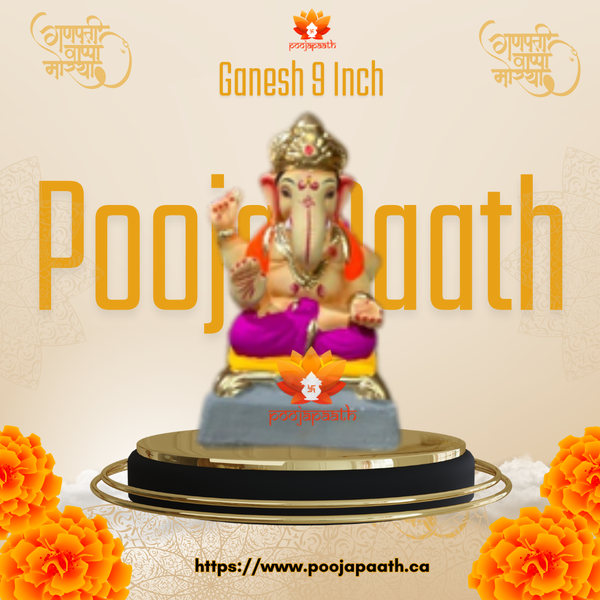 Ganpati ji mayureshwar Eco Friendly Idol- 9 Inch #GaneshChaturthi