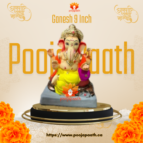 Ganpati ji Eco Friendly Idol- 9 Inch #GaneshChaturthi