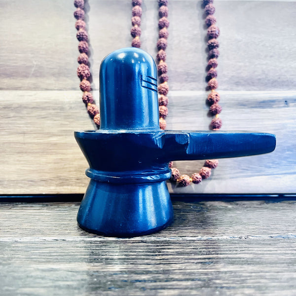 Shiv Lingam (Black Marble) - 2