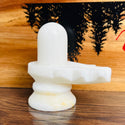 Shiv Lingam (White Marble) - 3