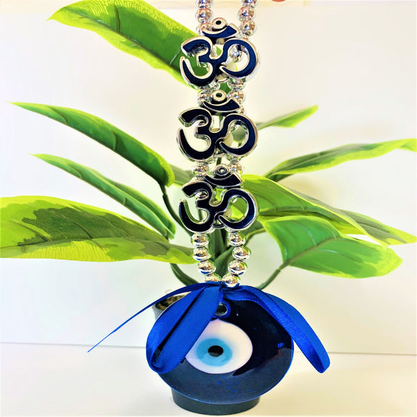 Evil Eye Charm with OM