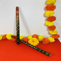 Colorful Wooden Dandiya Stick Pair